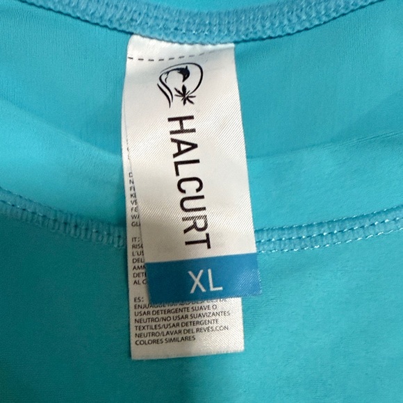 3/$10 Halcurt Blue Dolphin Women's Swim Rash Guard - Picture 3 of 7